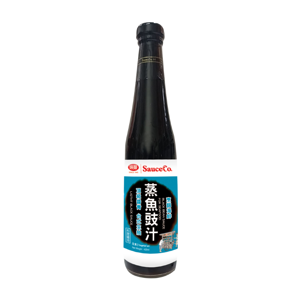 【威龍】台湾蒸し魚の黒豆醤（上青醤）（台湾薄口醤油） 420ml